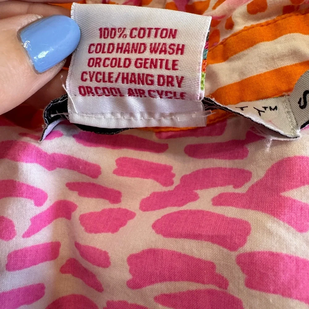 Gretchen Scott Flamingo Print Tie Waist Shirt Dress - Picture 10 of 10